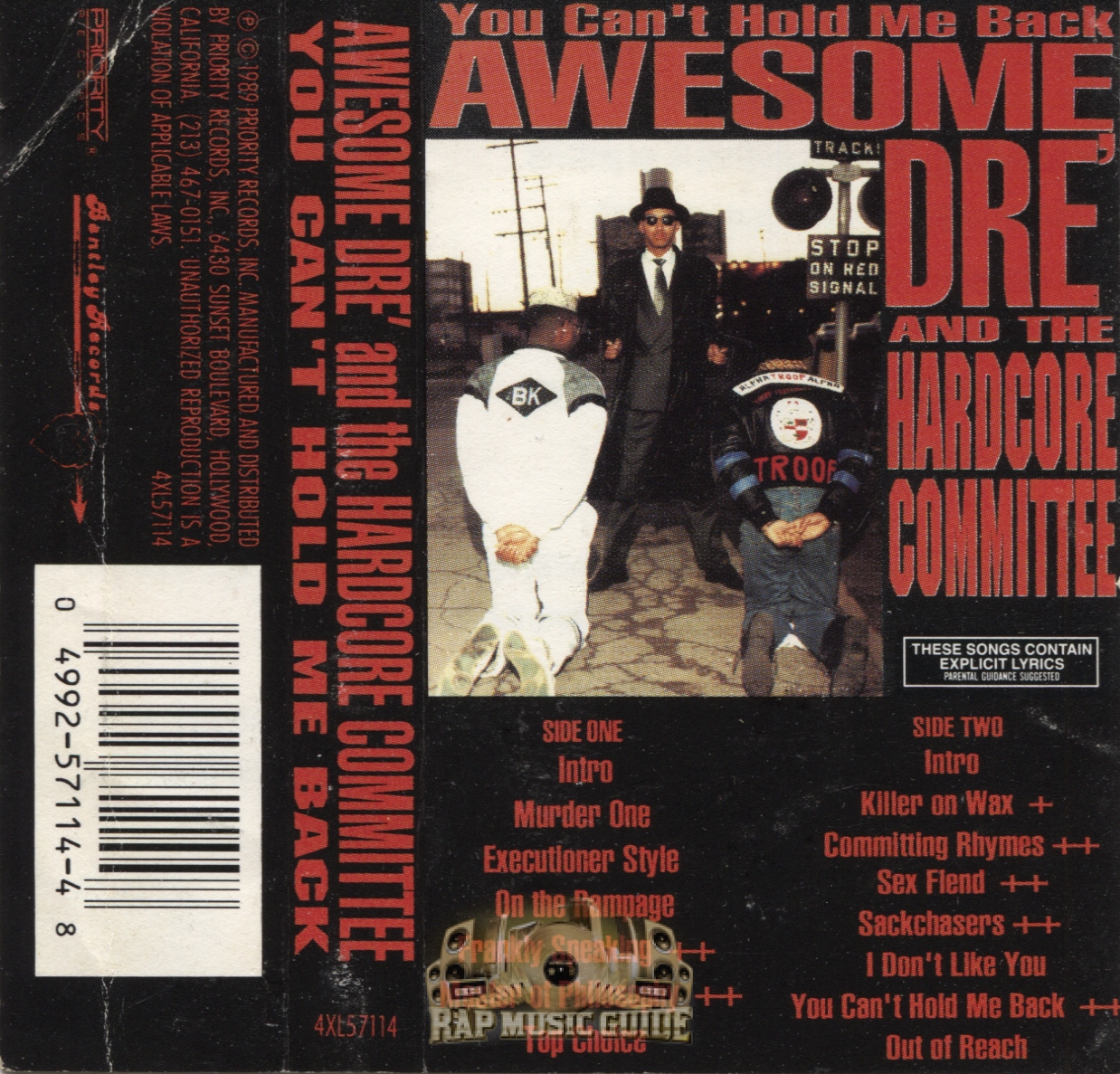 Awesome Dre' And The Hardcore Committee - You Can't Hold Me Back